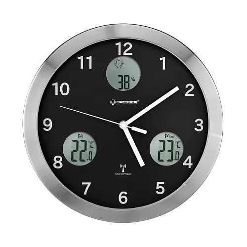 görüntü Bresser MyTime io Wall Clock 30cm, black