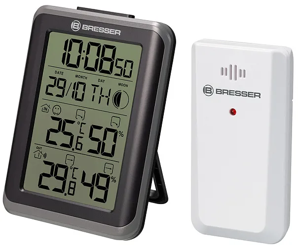 foto Bresser MyClimate Thermo/Hygrometer Clock, white