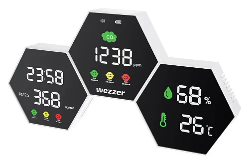 resim Levenhuk Wezzer Air PRO DM50 Hava Kalitesi Monitörü