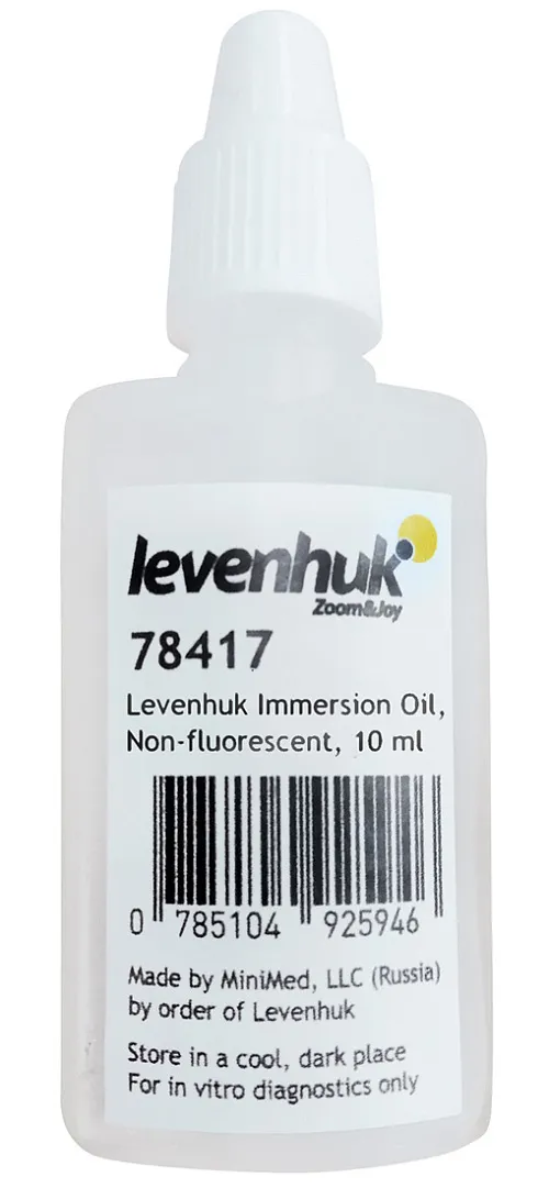 fotoğraf Levenhuk Daldırma Yağı, floresansız, 10 ml