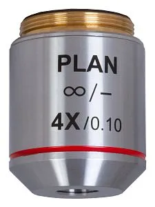 resim Levenhuk MED 4x Sonsuzluk Düzeltimli Plan Akromatik Objektif