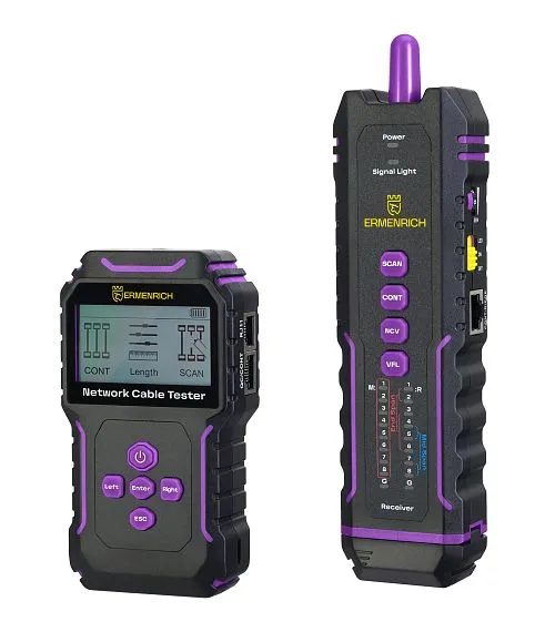 resim Ermenrich NetGeeks NP45 Çok İşlevli Kablo Test Cihazı,  1