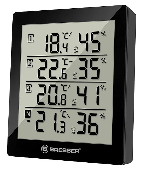 foto Bresser Temeo Hygro Quadro Weather Station, black