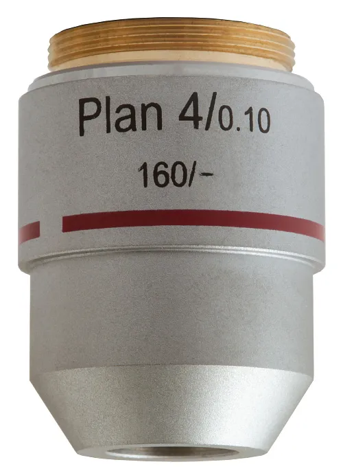 foto Levenhuk MED 4x Plan Akromatik Objektif,  1