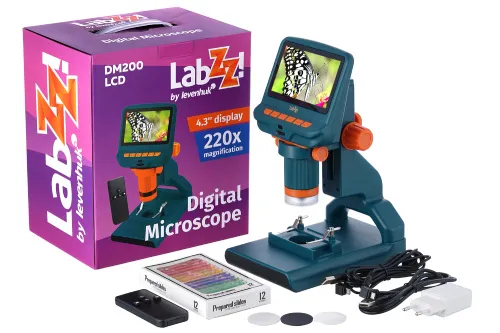 foto Levenhuk LabZZ DM200 LCD Dijital Mikroskop,  2