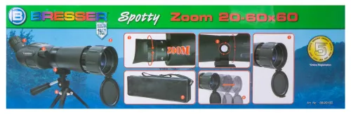 resim Bresser Junior Spotty 20–60x60 Spotting Scope,  15