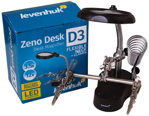 fotoğraf Levenhuk Zeno Desk D3 Büyüteç,  3