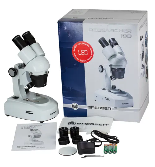 foto Bresser Researcher ICD LED 20–80x Microscope,  3