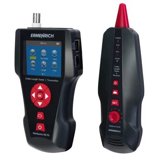 resim Ermenrich NetGeeks NL70 Kablo Uzunluğu Test Cihazı,  4