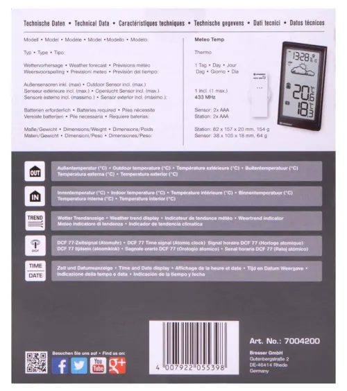 foto Bresser Temp Weather Station,  10