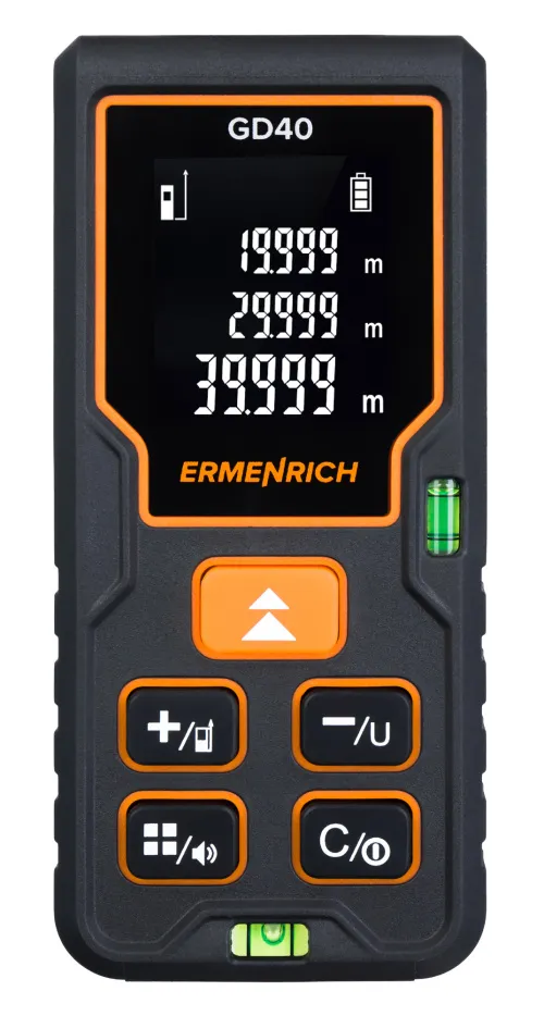 fotoğraf Ermenrich Reel PLUS GD40 Lazer Metre, siyah,  3