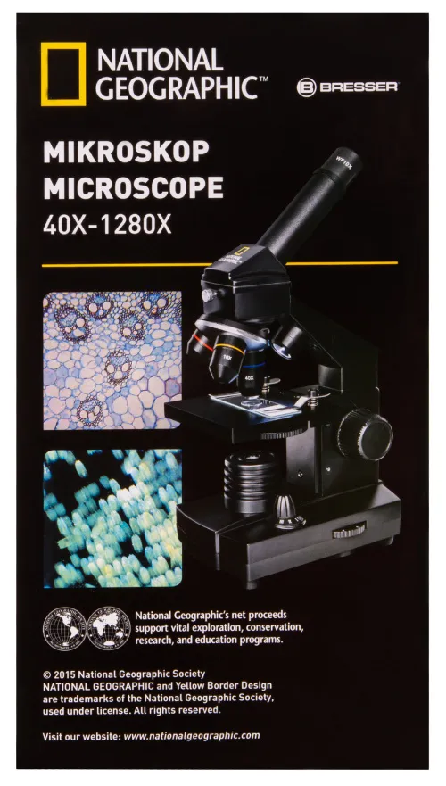 fotoğraf Bresser National Geographic 40x–1280x Microscope with Smartphone Holder,  21