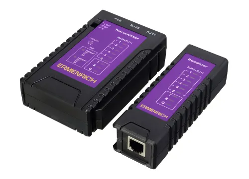 resim Ermenrich NetGeeks NP10 Kablo ve PoE Test Cihazı,  6