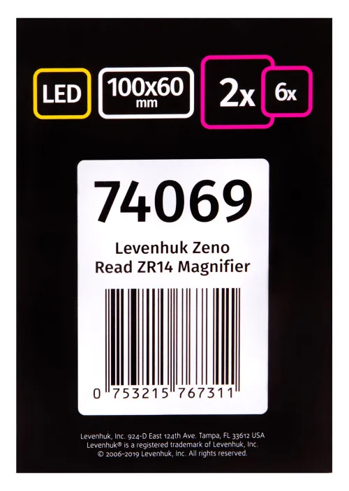 fotoğraf Levenhuk Zeno Read ZR14 Büyüteç,  14