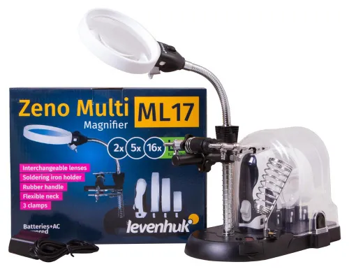 görüntü Levenhuk Zeno Multi ML17 Siyah Büyüteç,  2