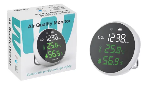 fotoğraf Levenhuk Wezzer Air MC30 Hava Kalitesi Monitörü,  3