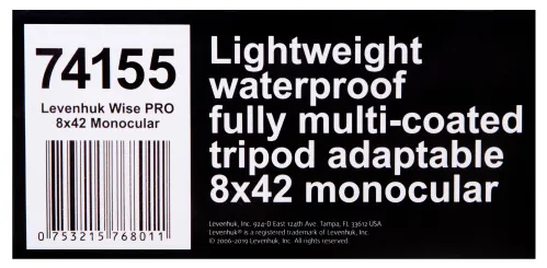 foto Levenhuk Wise PRO 8x42 Monoküler,  14