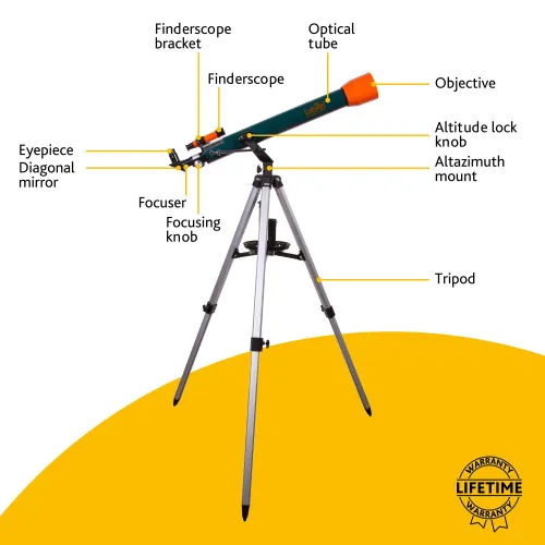 görüntü Levenhuk LabZZ T3 Teleskop,  12