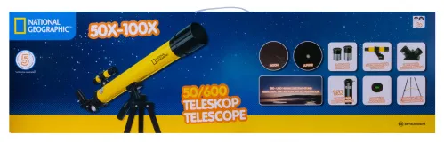 fotoğraf Bresser National Geographic 50/600 AZ Telescope with Mount,  13