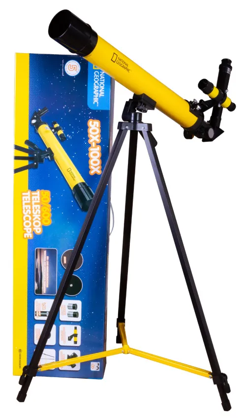 fotoğraf Bresser National Geographic 50/600 AZ Telescope with Mount,  2