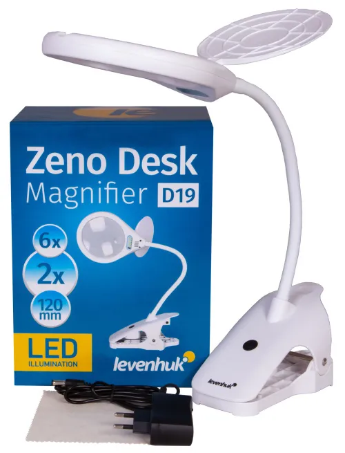 foto Levenhuk Zeno Desk D19 Büyüteç,  2