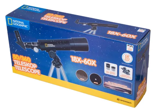 foto Bresser National Geographic 50/360 AZ Telescope,  9
