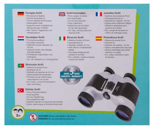 fotoğraf Bresser Junior 8x40 Binoculars for children,  14