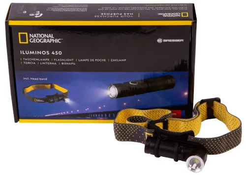 görüntü Bresser National Geographic ILUMINOS 450 LED Flashlight with Head Mount,  10