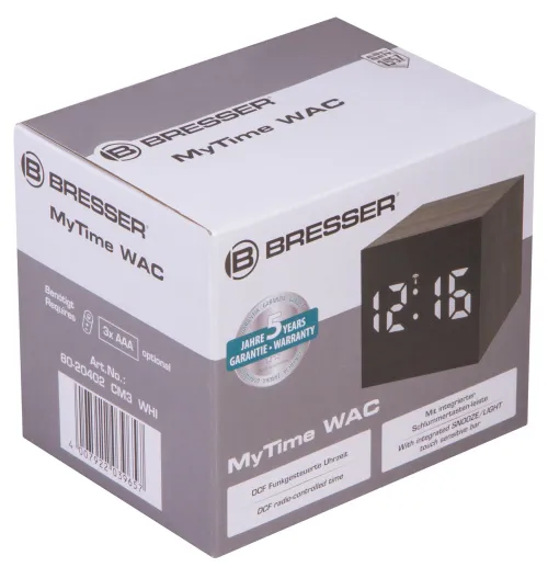 foto Bresser MyTime WAC Tabletop Alarm Clock, black,  10