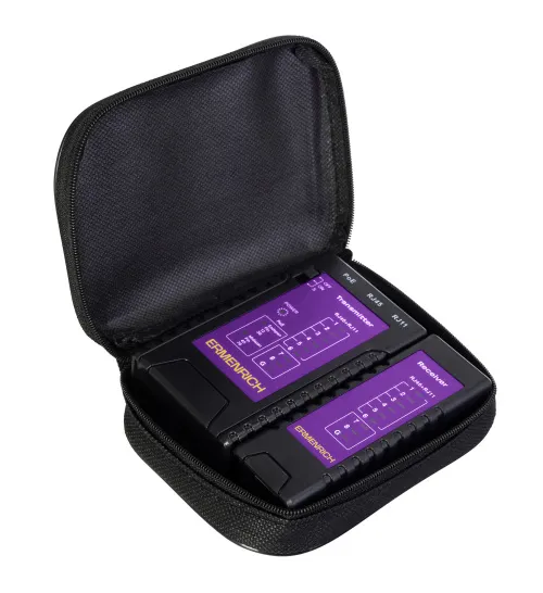 resim Ermenrich NetGeeks NP10 Kablo ve PoE Test Cihazı,  2