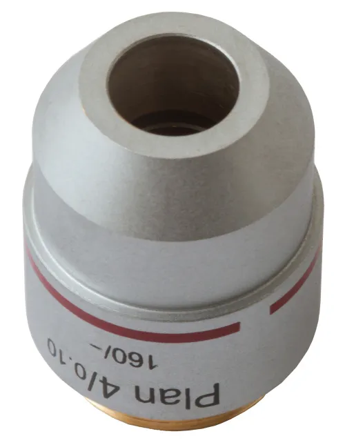 foto Levenhuk MED 4x Plan Akromatik Objektif,  4