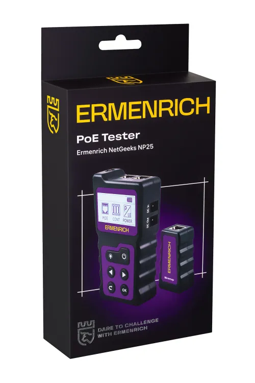 görüntü Ermenrich NetGeeks NP25 PoE Test Cihazı,  11