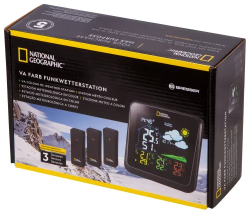foto Bresser National Geographic VA Weather Station with Color Display and 3 Sensors,  14