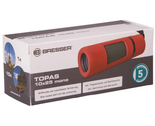 foto Bresser Topas 10x25 Monocular,  8