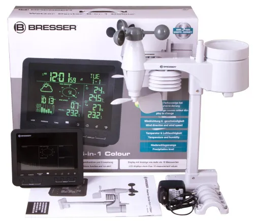resim Bresser 5-in-1 Weather Station with Colour Display, black,  2