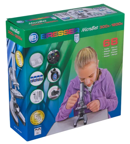 görüntü Bresser Junior Biotar 300–1200x Microscope, with case,  11