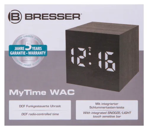 foto Bresser MyTime WAC Tabletop Alarm Clock, black,  11