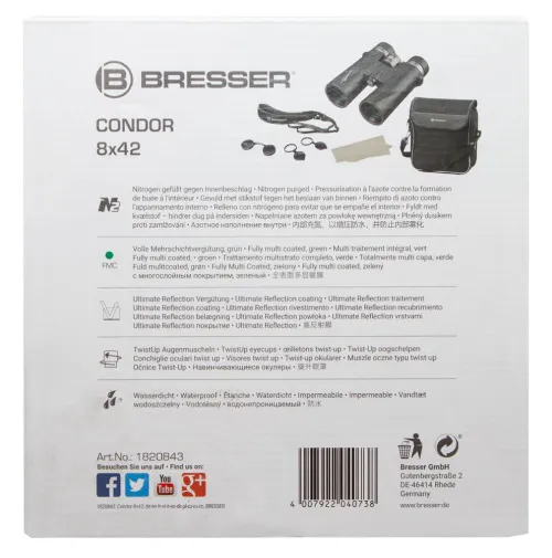 foto Bresser Condor UR 8x42 Binoculars,  14