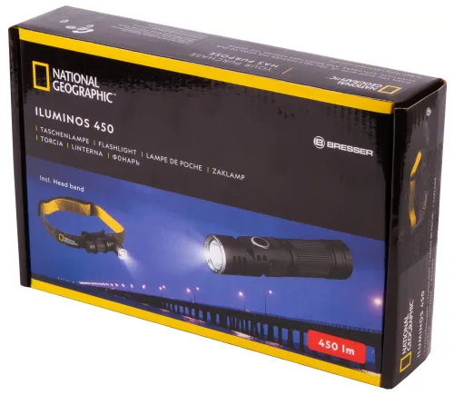 görüntü Bresser National Geographic ILUMINOS 450 LED Flashlight with Head Mount,  11