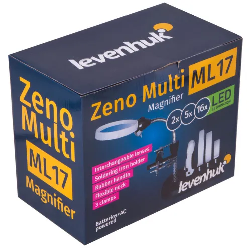 görüntü Levenhuk Zeno Multi ML17 Siyah Büyüteç,  12
