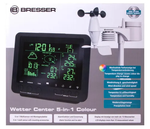 resim Bresser 5-in-1 Weather Station with Colour Display, black,  13
