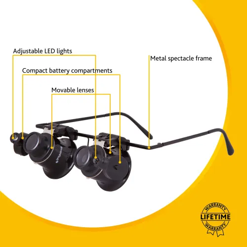 görüntü Levenhuk Zeno Vizor G2 Büyüteçli Gözlükler,  12