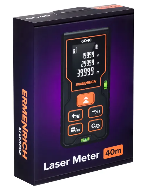 fotoğraf Ermenrich Reel PLUS GD40 Lazer Metre, siyah,  7