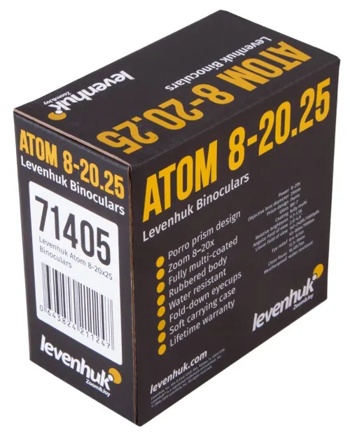 resim Levenhuk Atom 8–20x25 Binoküler Dürbün ,  11