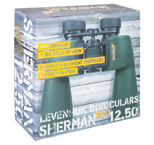 resim Levenhuk Sherman PRO 12x50 Binoküler Dürbün ,  10