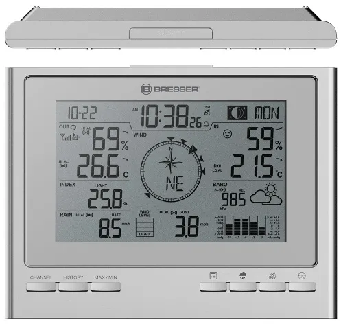 foto Bresser 7-in-1 ClimateScout Exclusive Line Weather Center, silver,  3