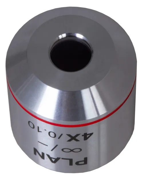 resim Levenhuk MED 4x Sonsuzluk Düzeltimli Plan Akromatik Objektif,  4