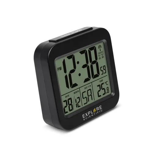 foto Explore Scientific RC Alarm Clock, black,  3