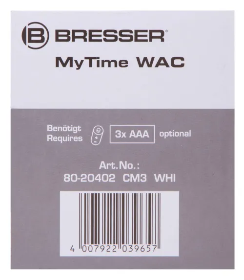 foto Bresser MyTime WAC Tabletop Alarm Clock, black,  14