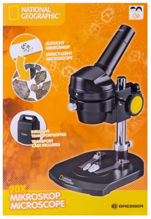 görüntü Bresser National Geographic 20x Microscope, monocular,  14